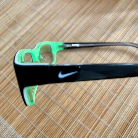 Nike 5515 002 Black Green & White Rectangular Eyeglass/Sunglass Frames Sz OS - Picture 7 of 11